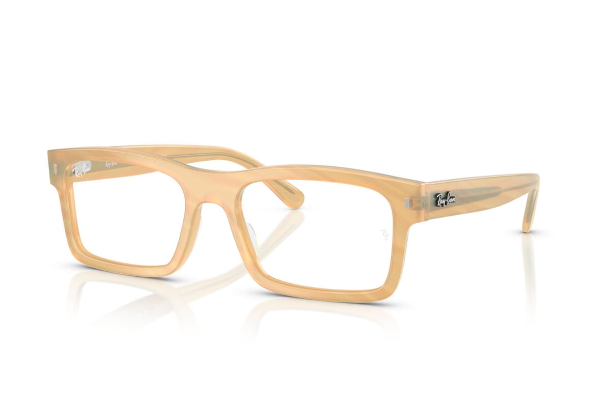 OCCHIALE DA SOLE UNISEX RAY-BAN RX 5435 - 8383 FOTO STRIATO MARRONE - TAGLIA 56