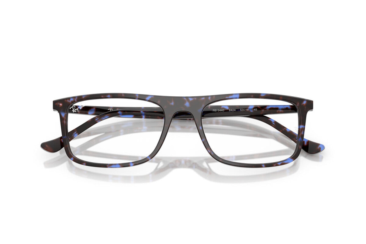 OCCHIALE DA VISTA UNISEX RAY-BAN RX 5440 - 8424 TARTARUGA BLU HAVANA - TAGLIA 53