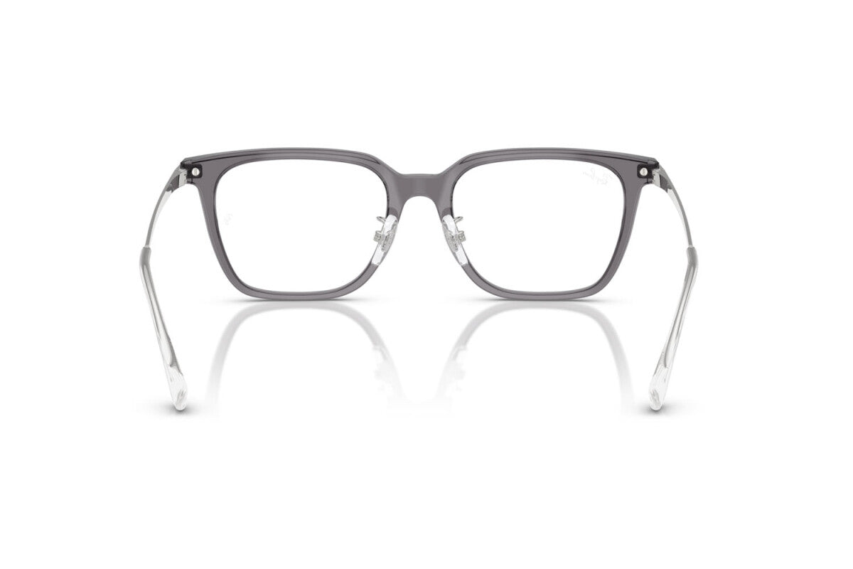 OCCHIALE DA VISTA UNISEX RAY-BAN RX 5442D - 8268 GRIGIO TRASPARENTE - TAGLIA 52