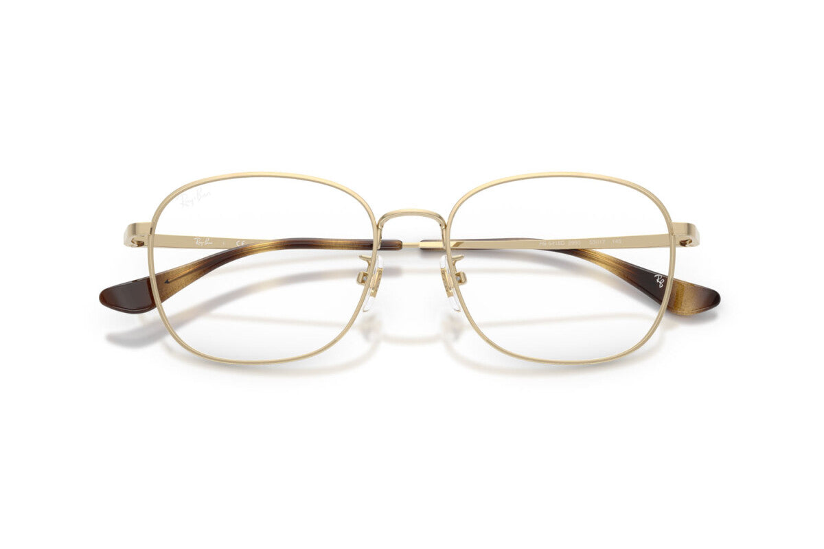 OCCHIALE DA VISTA UNISEX RAY-BAN RX 6418D - 2993 ORO PALLIDO - TAGLIA 53