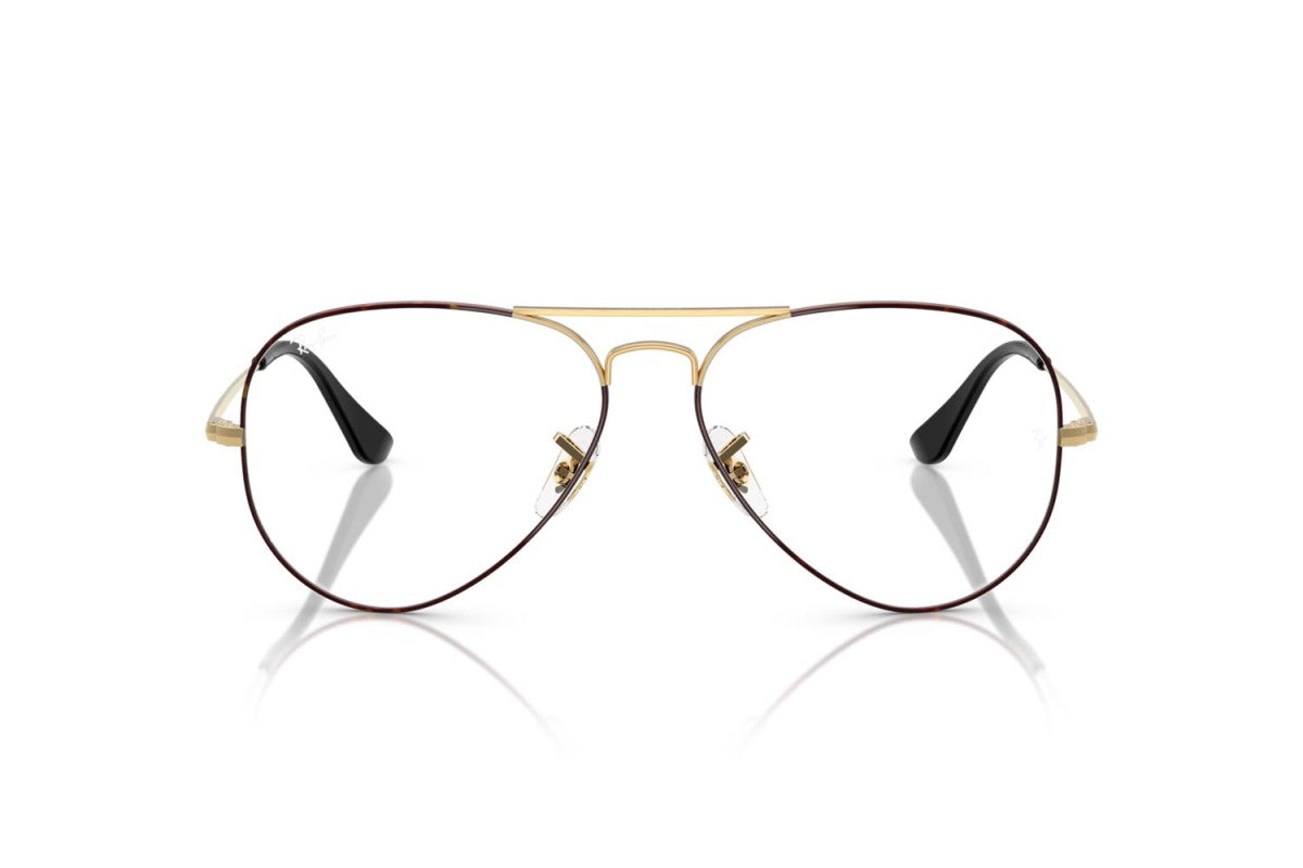 OCCHIALE DA VISTA UNISEX | RAY-BAN RX 6489 - AVIATOR 3175 NERO SU ARISTA - CALIBRO 55