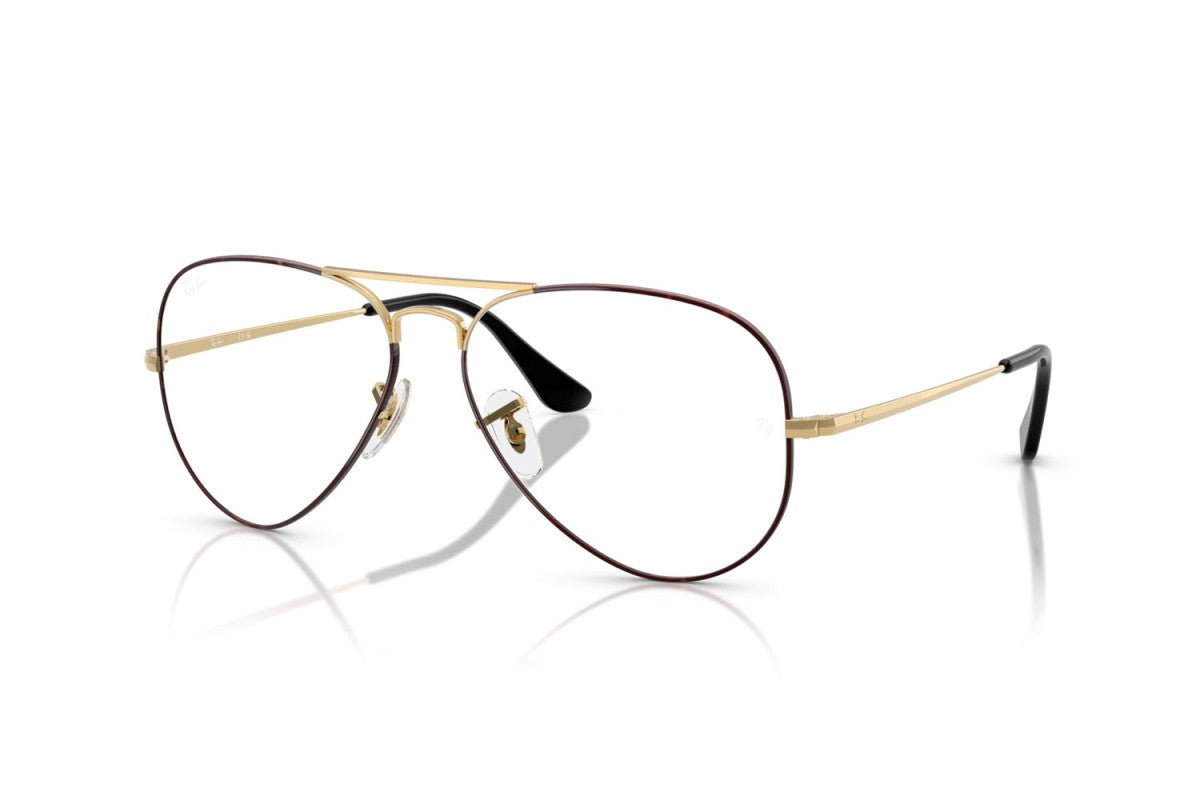OCCHIALE DA VISTA UNISEX | RAY-BAN RX 6489 - AVIATOR 3175 NERO SU ARISTA - CALIBRO 58