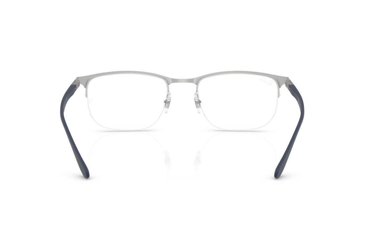 OCCHIALE DA VISTA UNISEX RAY-BAN RX 6513 - 2620 CANNA DI FUCILE OPACA SU ARGENTO - TAGLIA 53