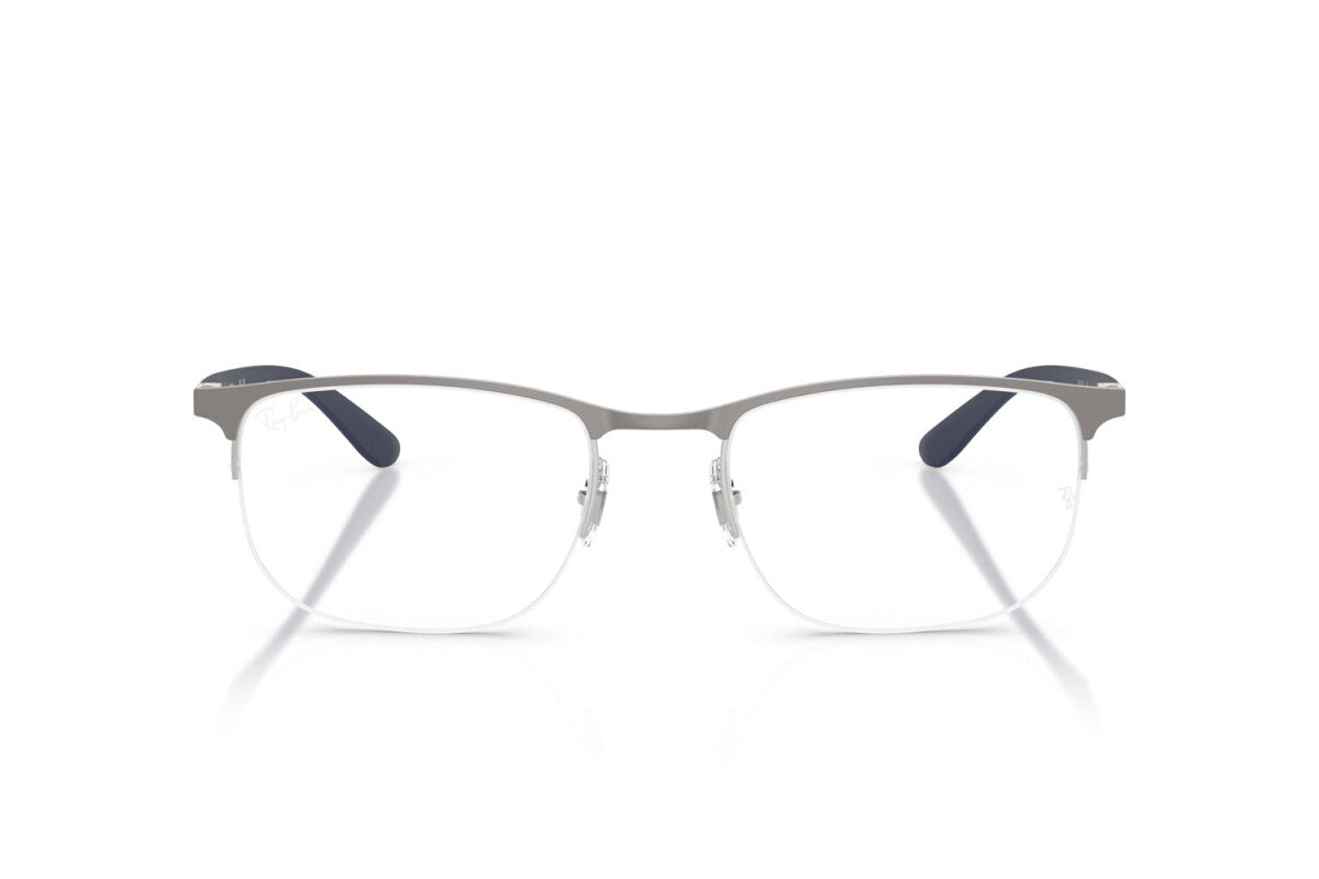 OCCHIALE DA VISTA UNISEX RAY-BAN RX 6513 - 2620 CANNA DI FUCILE OPACA SU ARGENTO - TAGLIA 53