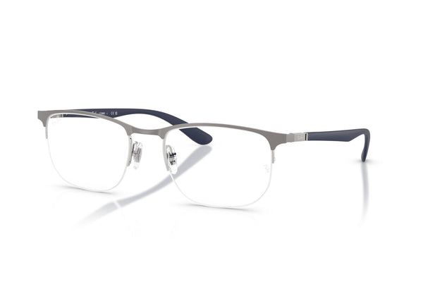 OCCHIALE DA VISTA UNISEX RAY-BAN RX 6513 - 2620 CANNA DI FUCILE OPACA SU ARGENTO - TAGLIA 55