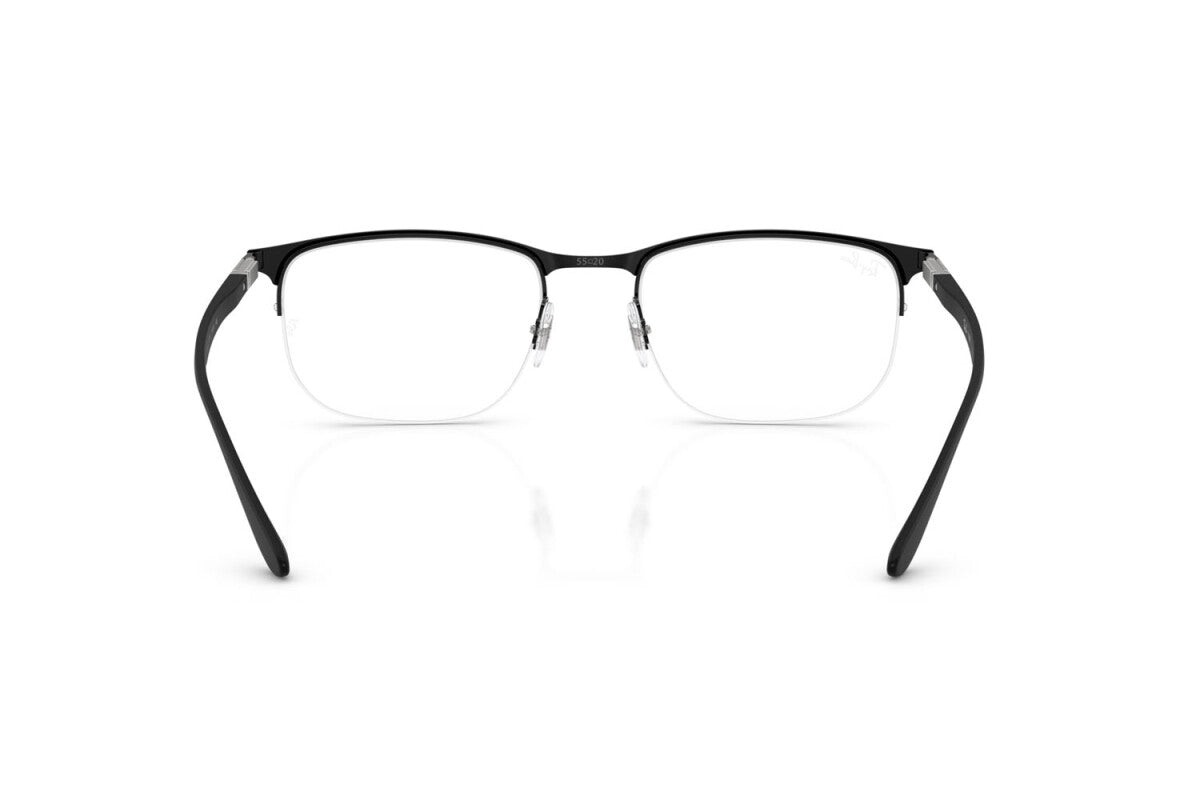 OCCHIALE DA VISTA UNISEX RAY-BAN RX 6513 - 2904 NERO OPACO SU NERO - TAGLIA 55