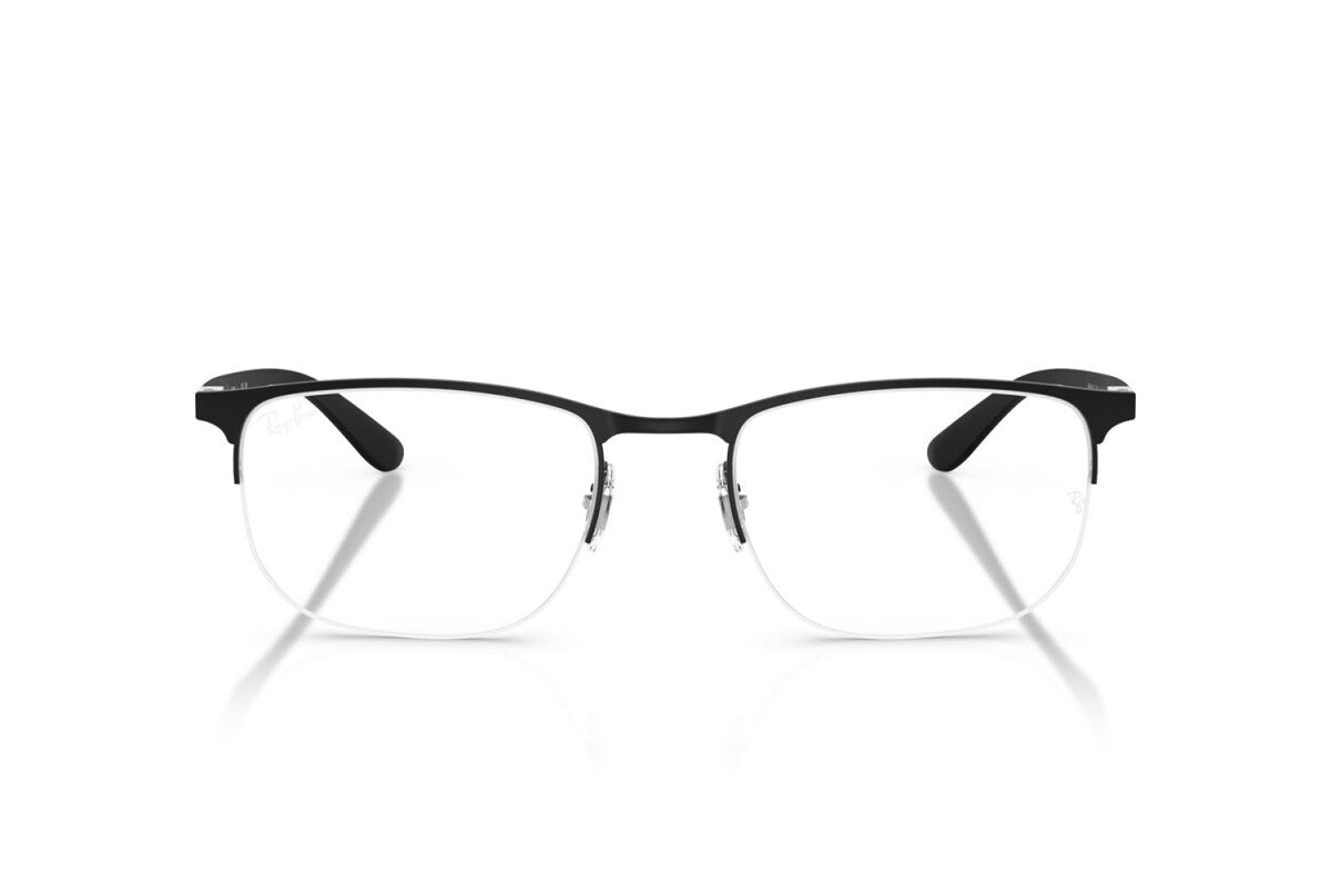 OCCHIALE DA VISTA UNISEX RAY-BAN RX 6513 - 2904 NERO OPACO SU NERO - TAGLIA 55