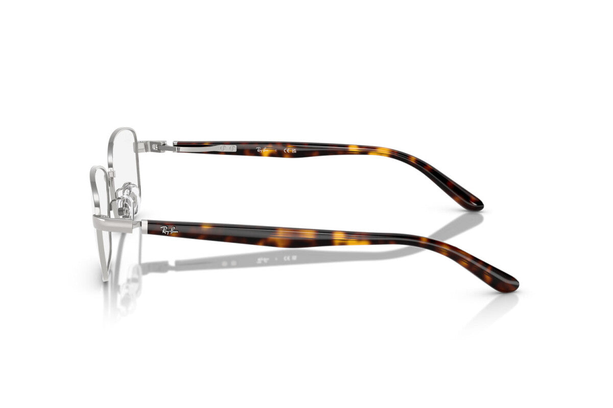 OCCHIALE DA VISTA UNISEX RAY-BAN RX 6527D - 2595 ARGENTO SPAZZOLATO - TAGLIA 56