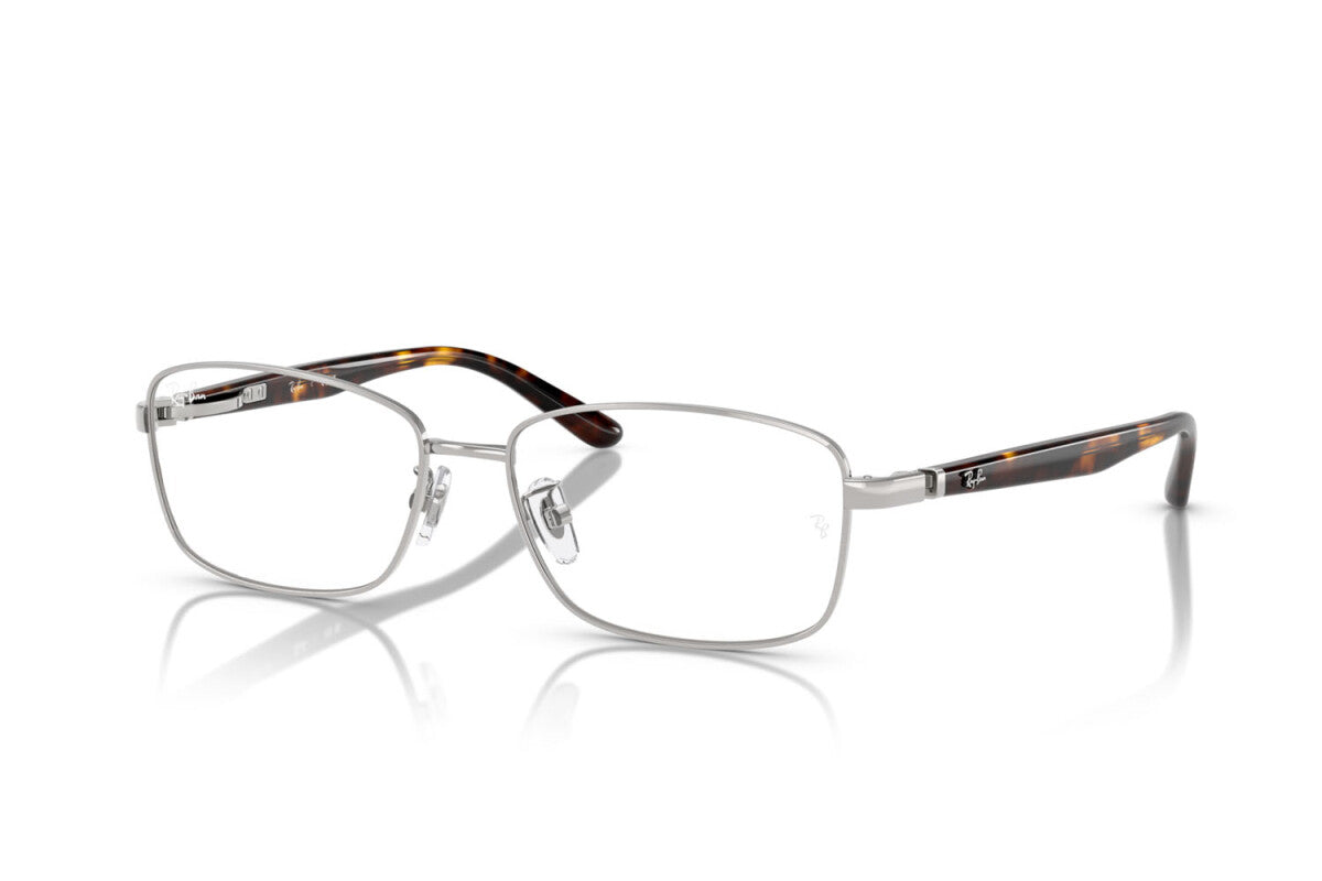 OCCHIALE DA VISTA UNISEX RAY-BAN RX 6527D - 2595 ARGENTO SPAZZOLATO - TAGLIA 56