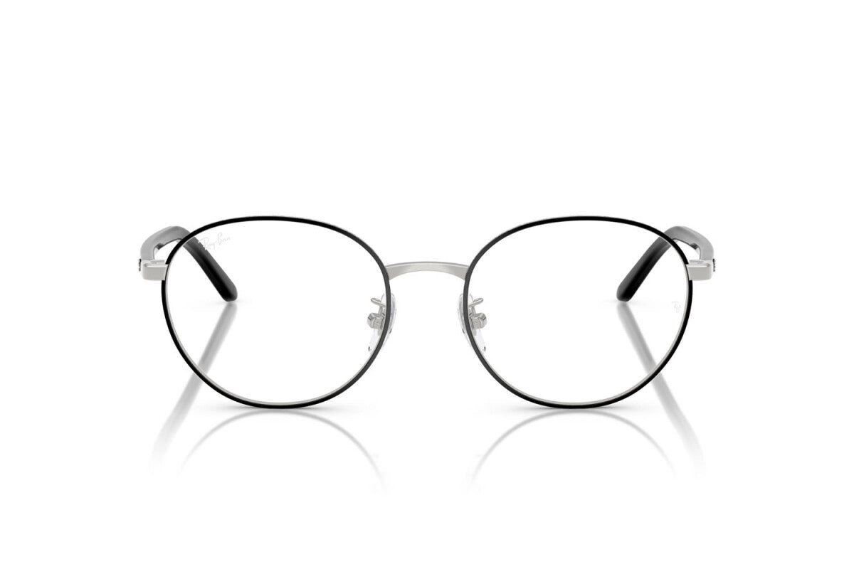 OCCHIALE DA VISTA UNISEX RAY-BAN RX 6538D - 2861 NERO SU ARGENTO - TAGLIA 53