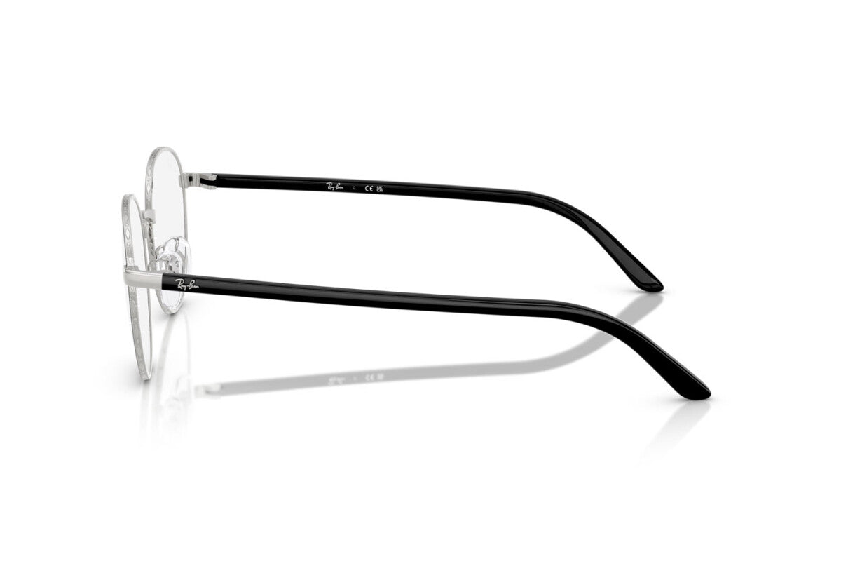 OCCHIALE DA VISTA UNISEX RAY-BAN RX 6538D - 2861 NERO SU ARGENTO - TAGLIA 53