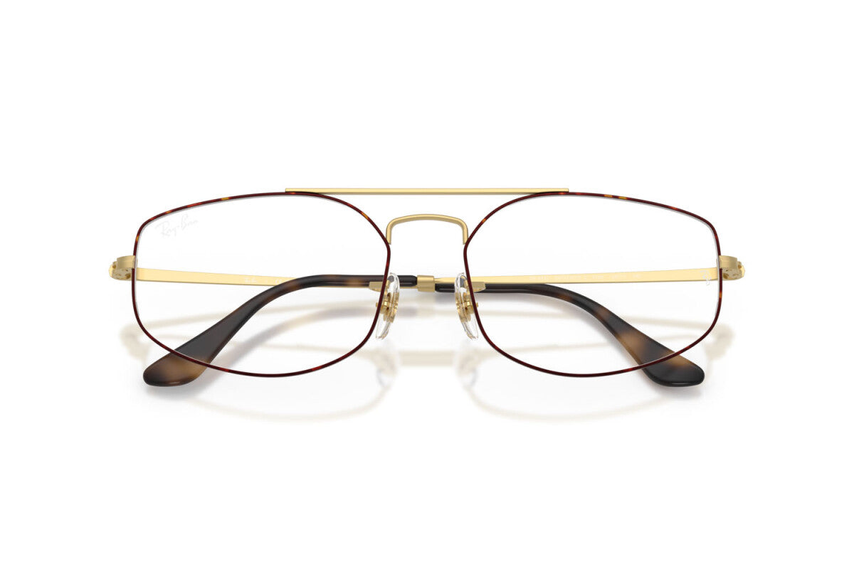 OCCHIALE DA VISTA UNISEX RAY-BAN RX 6545 EXPLORER 5 3188 AVANA OPACO SU ORO ARISTA OPACO - TAGLIA 56