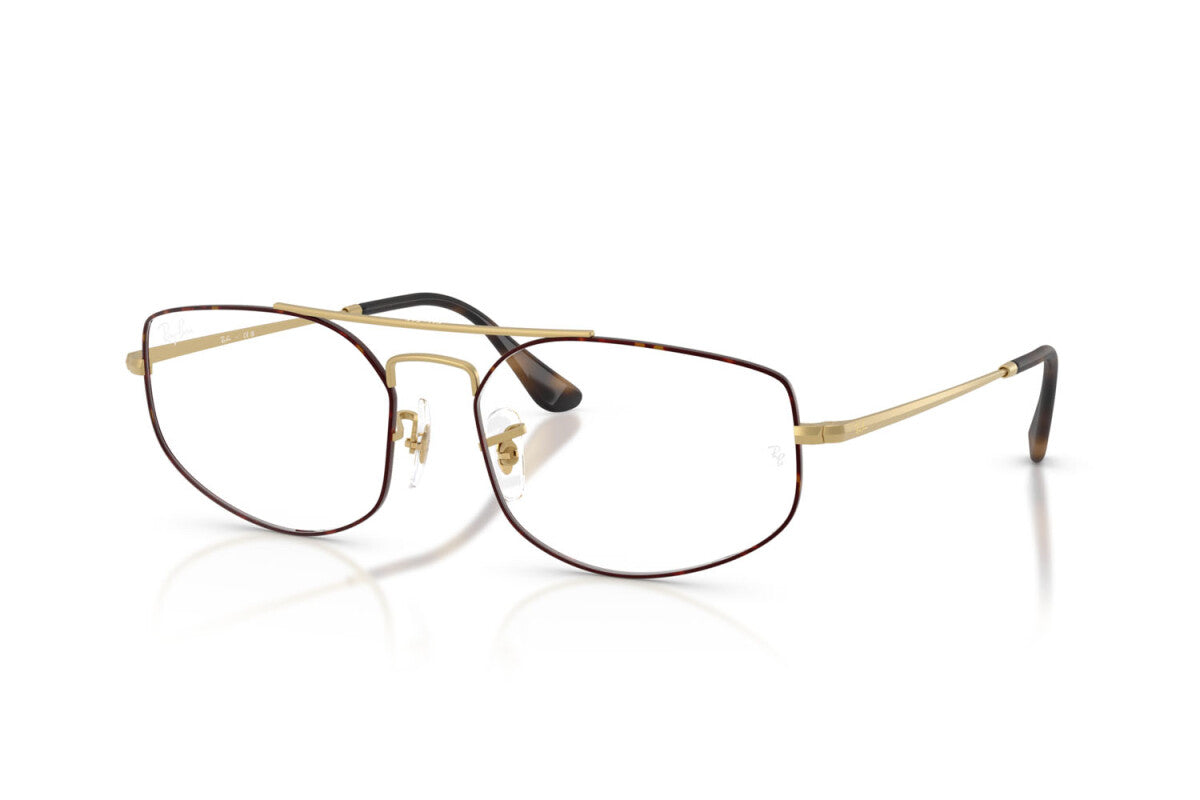 OCCHIALE DA VISTA UNISEX RAY-BAN RX 6545 EXPLORER 5 3188 AVANA OPACO SU ORO ARISTA OPACO - TAGLIA 56