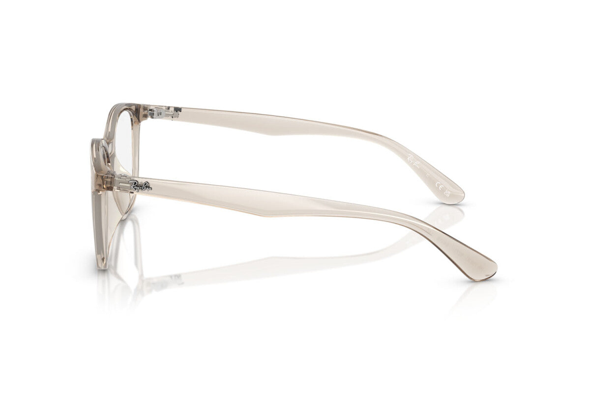 OCCHIALE DA VISTA UNISEX RAY-BAN RX 7093D - 8271 MARRONE CHIARO TRASPARENTE - TAGLIA 54