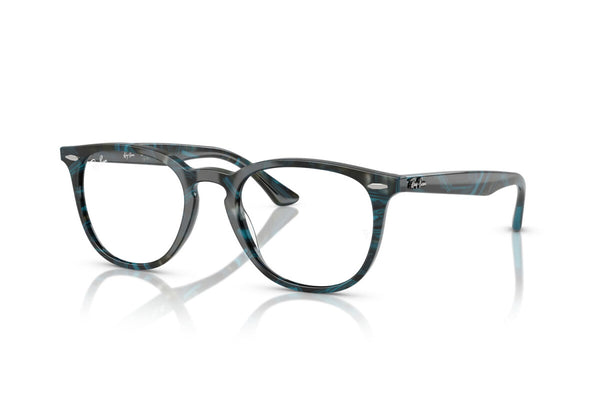OCCHIALE DA VISTA UNISEX RAY-BAN RX 7159 - 8394 FANTASIA TRASPARENTE BLU/GRIGIO - TAGLIA 52