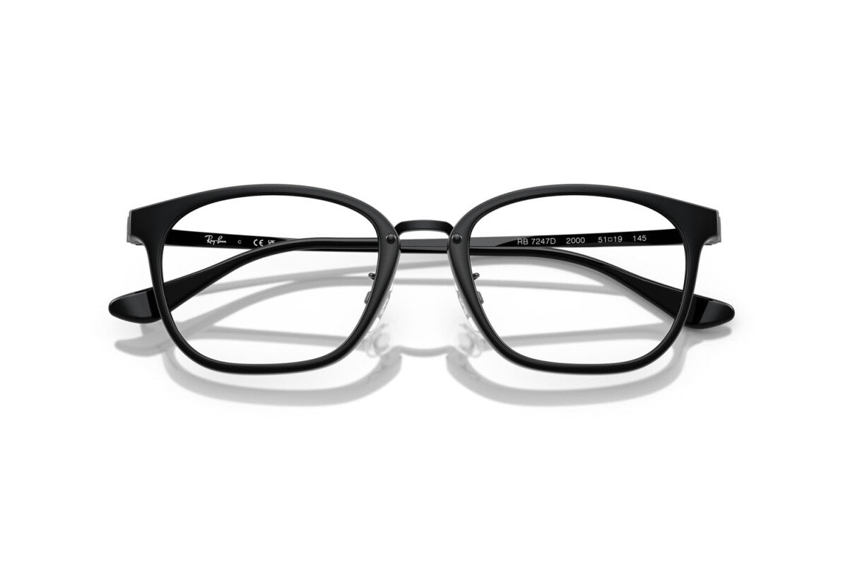 OCCHIALE DA VISTA UNISEX RAY-BAN RX 7247D - 2000 NERO - TAGLIA 51