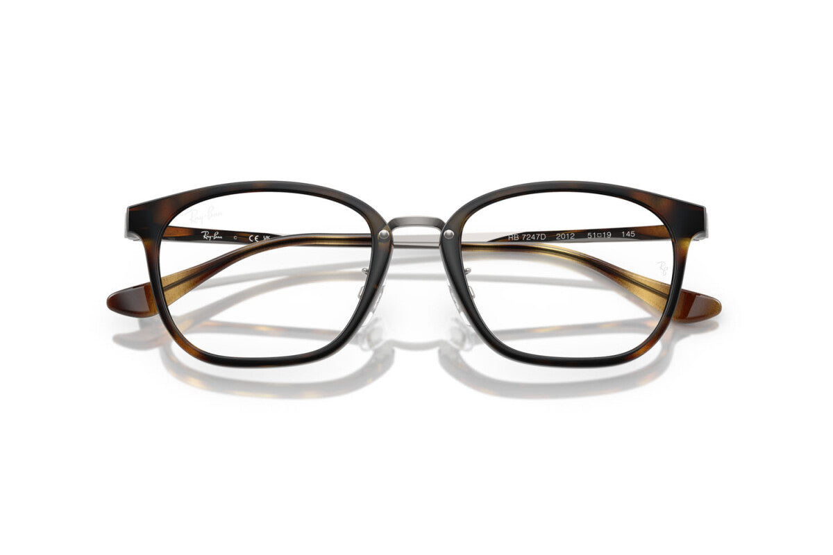 OCCHIALE DA VISTA UNISEX RAY-BAN RX 7247D - 2012 L'AVANA - TAGLIA 51