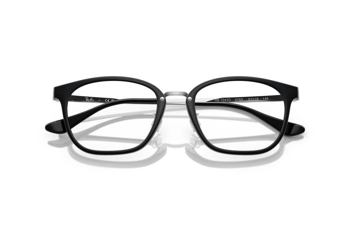 OCCHIALE DA VISTA UNISEX RAY-BAN RX 7247D - 5753 NERO - TAGLIA 51