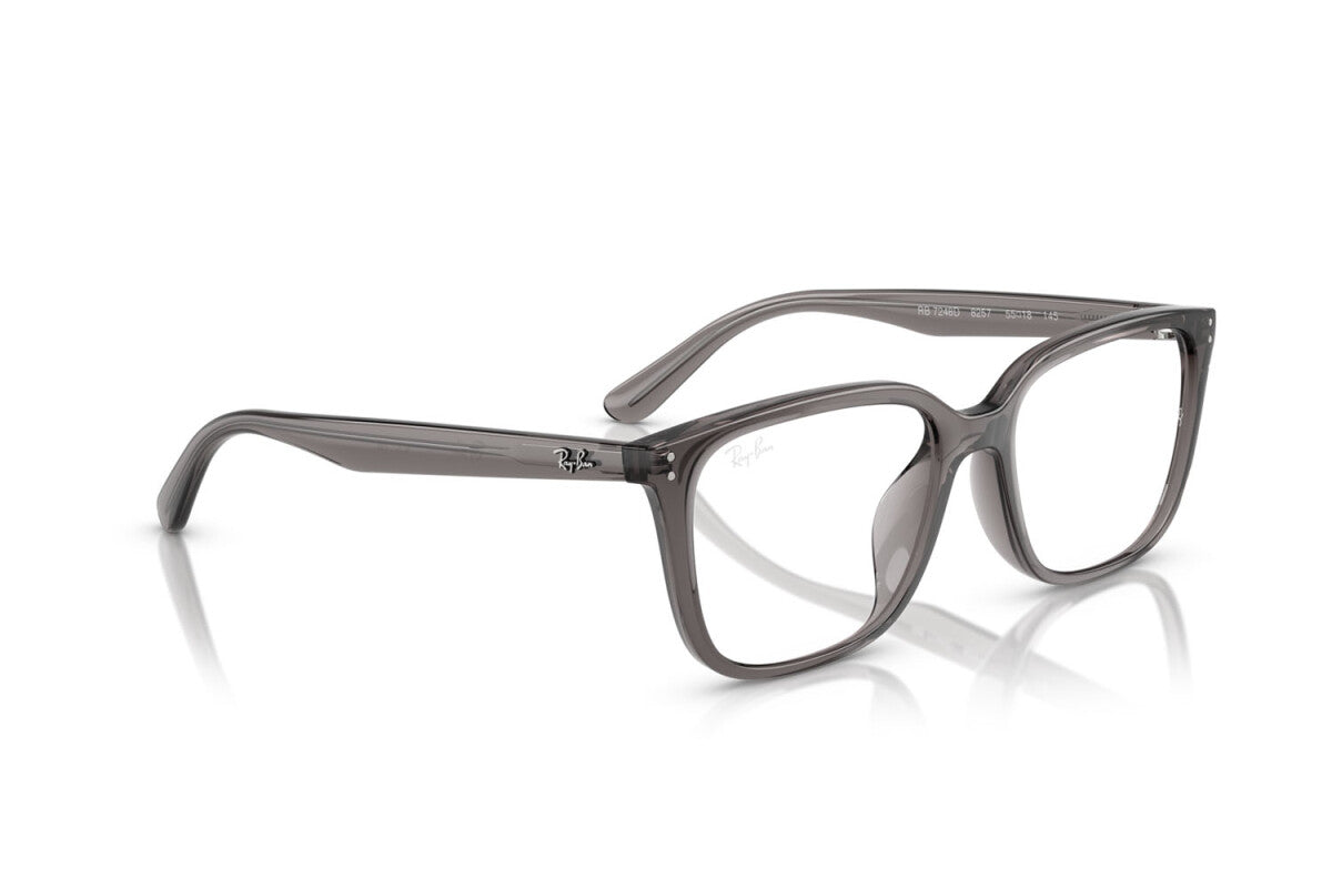 OCCHIALE DA VISTA UNISEX RAY-BAN RX 7248D - 8257 GRIGIO OPALE TRASPARENTE - TAGLIA 55