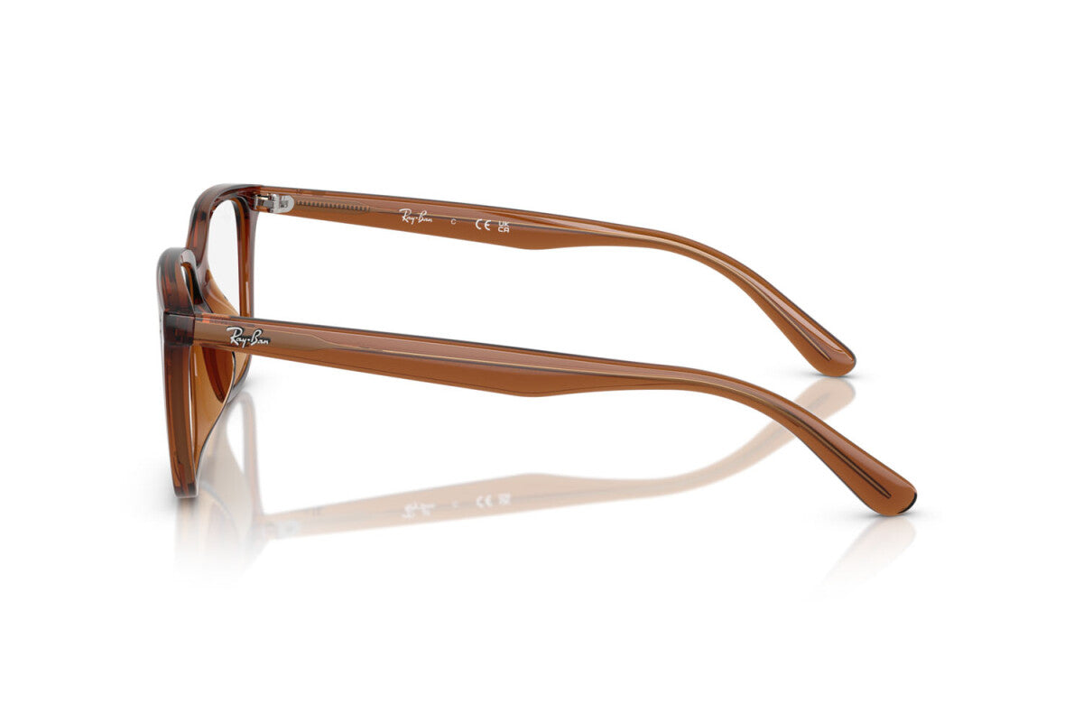 OCCHIALE DA VISTA UNISEX RAY-BAN RX 7248D - 8409 MARRONE TRASPARENTE - TAGLIA 55