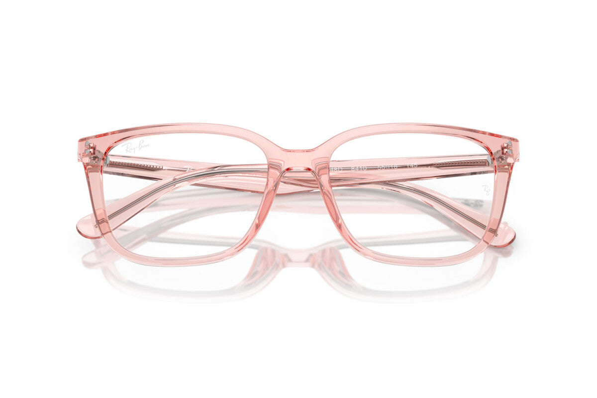 OCCHIALE DA VISTA UNISEX RAY-BAN RX 7248D - 8410 ROSA CHIARO TRASPARENTE - TAGLIA 55