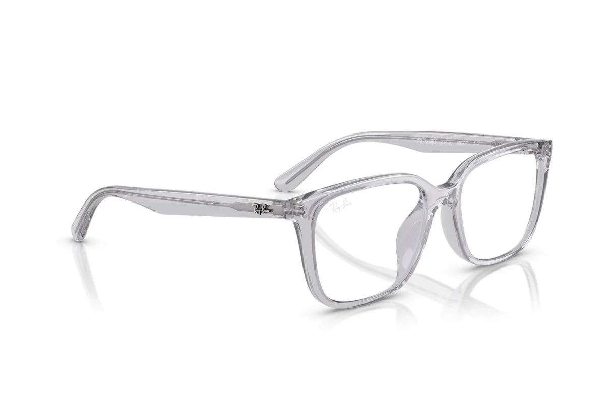 OCCHIALE DA VISTA UNISEX RAY-BAN RX 7248D - 8411 GRIGIO CHIARO TRASPARENTE - TAGLIA 55