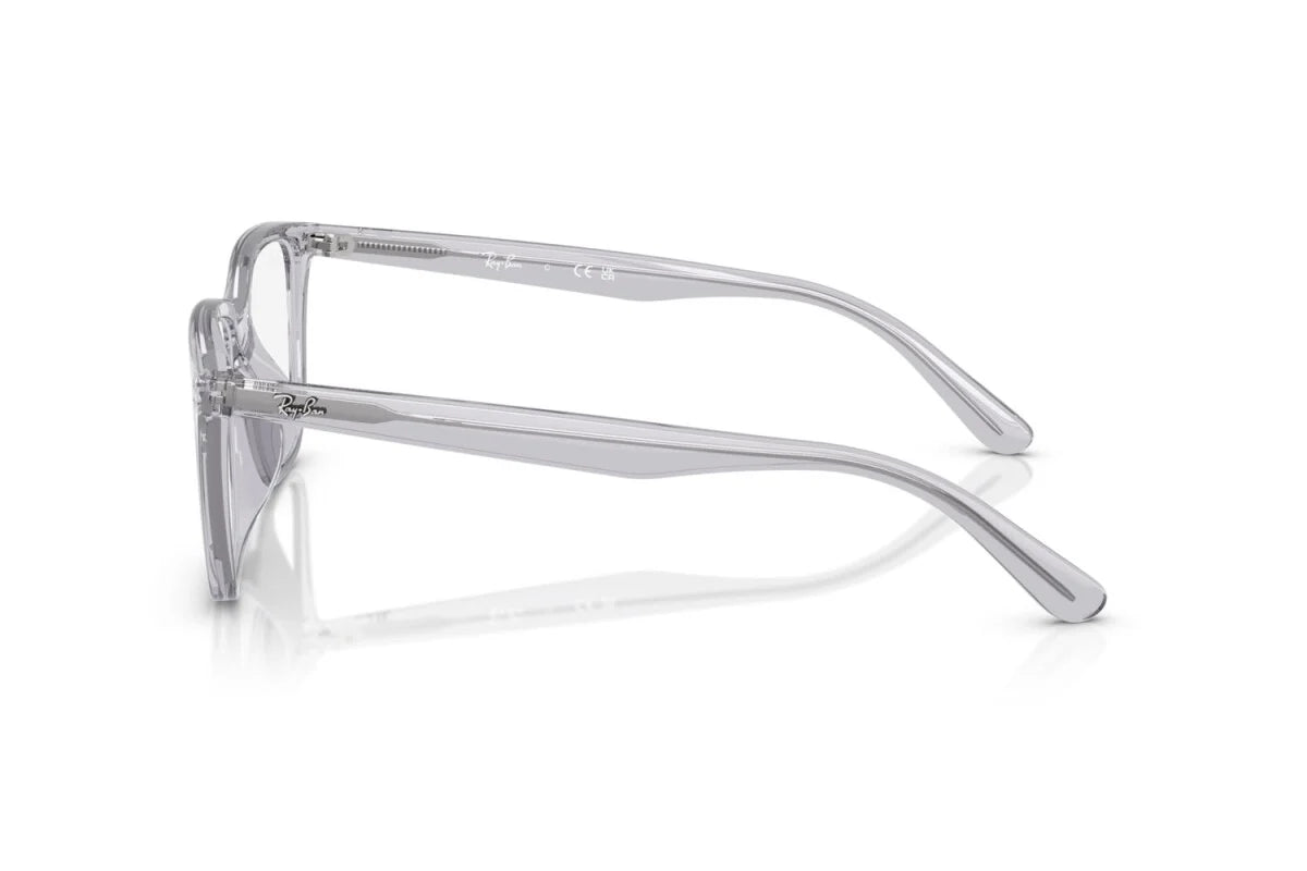 OCCHIALE DA VISTA UNISEX RAY-BAN RX 7248D - 8411 GRIGIO CHIARO TRASPARENTE - TAGLIA 55