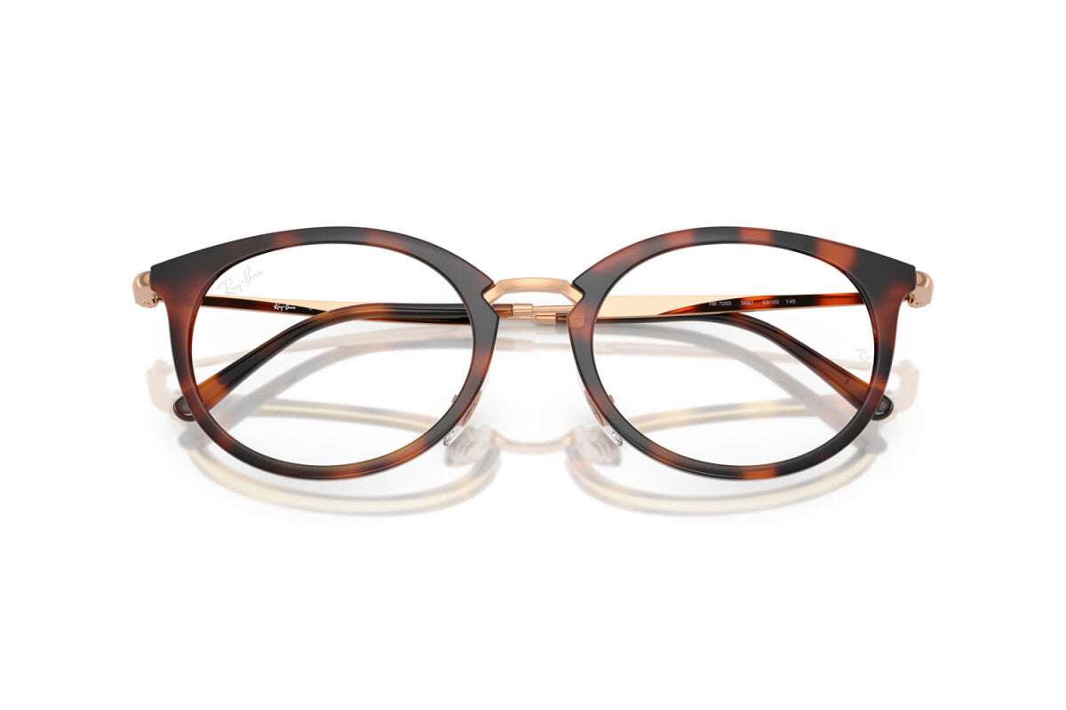 OCCHIALE DA VISTA UNISEX RAY-BAN RX 7255 - 5687 AVANA A STRISCE - TAGLIA 51