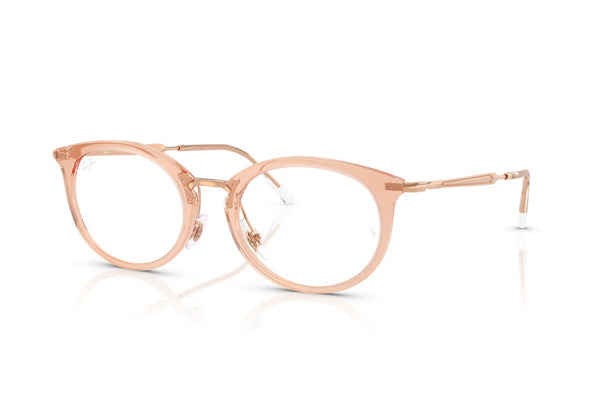 OCCHIALE DA VISTA UNISEX RAY-BAN RX 7255 - 8124 BEIGE TRASPARENTE - TAGLIA 53