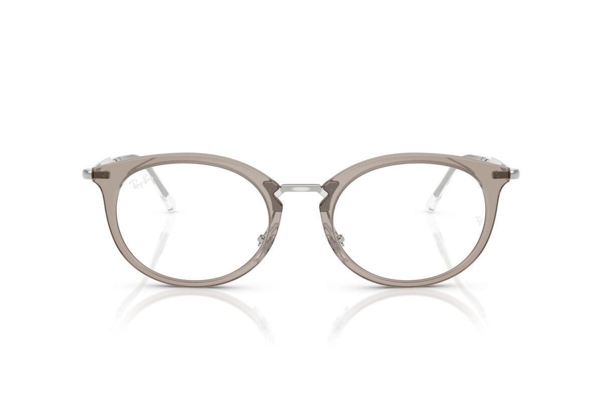 OCCHIALE DA VISTA UNISEX RAY-BAN RX 7255 - 8125 GRIGIO TRASPARENTE - TAGLIA 51