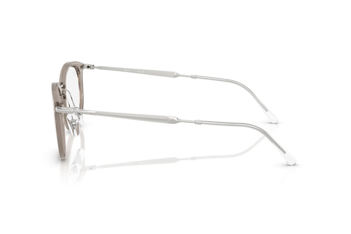 OCCHIALE DA VISTA UNISEX RAY-BAN RX 7255 - 8125 GRIGIO TRASPARENTE - TAGLIA 51