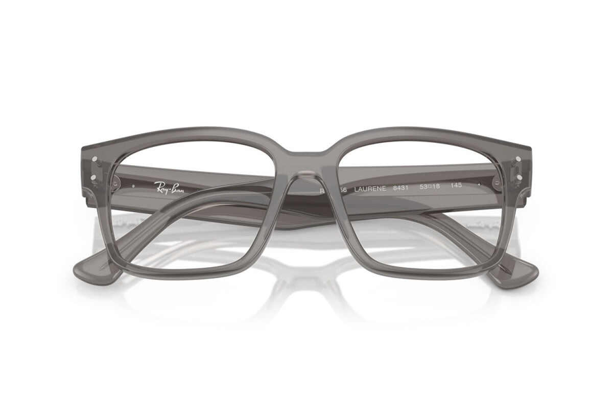 OCCHIALE DA VISTA UNISEX RAY-BAN RX 7256 LAURENE 8431 GRIGIO TRASPARENTE - TAGLIA 51