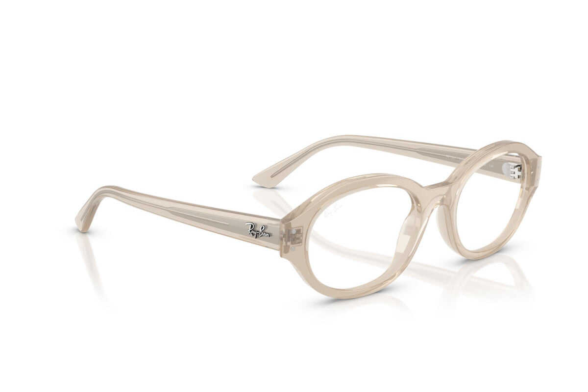 OCCHIALE DA VISTA UNISEX RAY-BAN RX 7257 SHILO 8433 BIANCO CALDO NUVOLOSO - TAGLIA 52