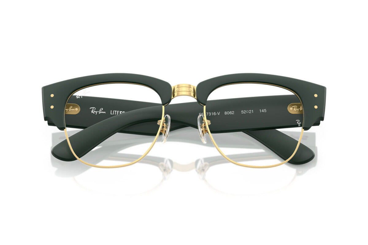 OCCHIALE DA VISTA UNISEX RAY-BAN RX 7316V - 8062 VERDE SABBIA SU ORO - TAGLIA 50