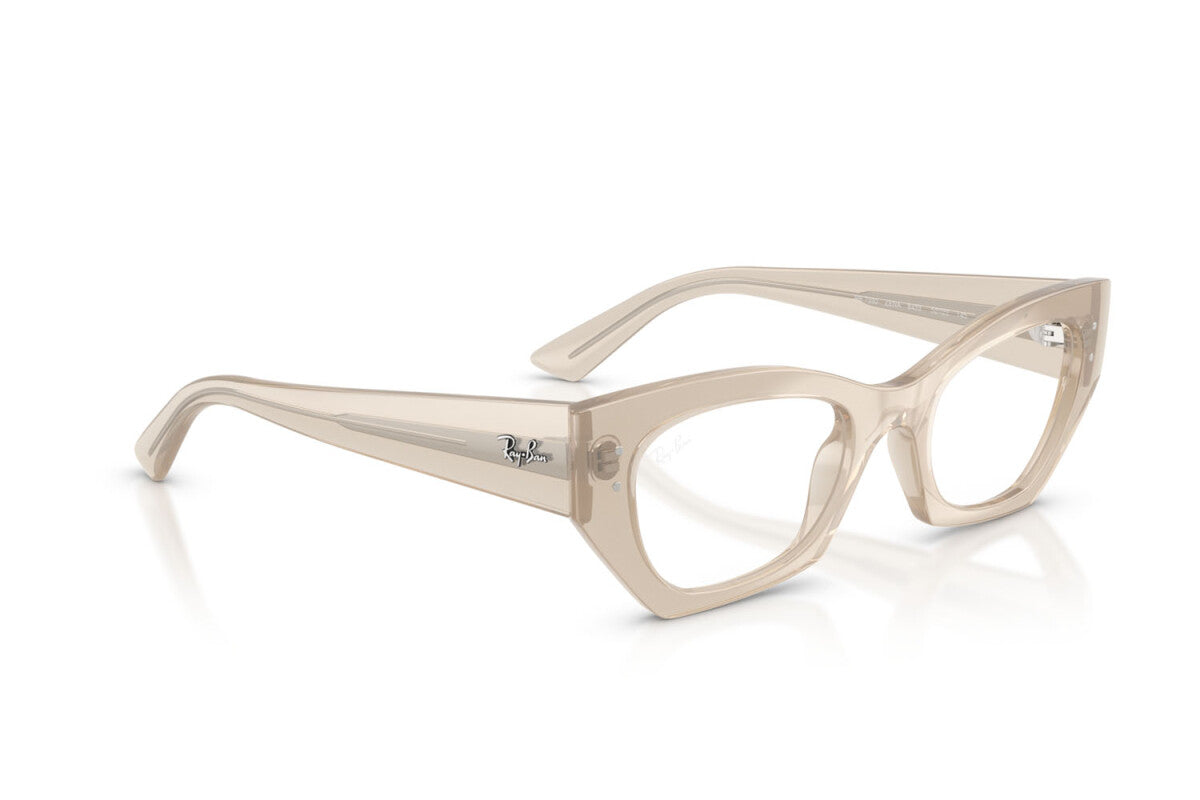 OCCHIALE DA VISTA UNISEX RAY-BAN RX 7330 ZENA 8433 BIANCO CALDO NUVOLOSO LUCIDO - TAGLIA 52