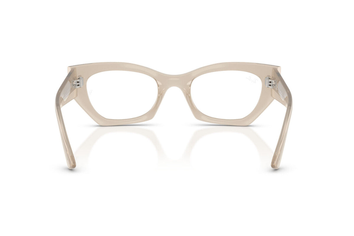 OCCHIALE DA VISTA UNISEX RAY-BAN RX 7330 ZENA 8433 BIANCO CALDO NUVOLOSO LUCIDO - TAGLIA 52