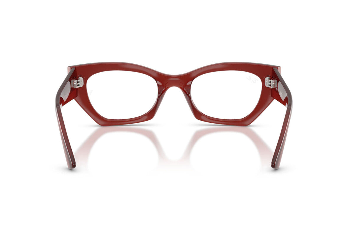 OCCHIALE DA VISTA UNISEX RAY-BAN RX 7330 ZENA 8436 MARRONE RUGGINE LUCIDO - TAGLIA 49