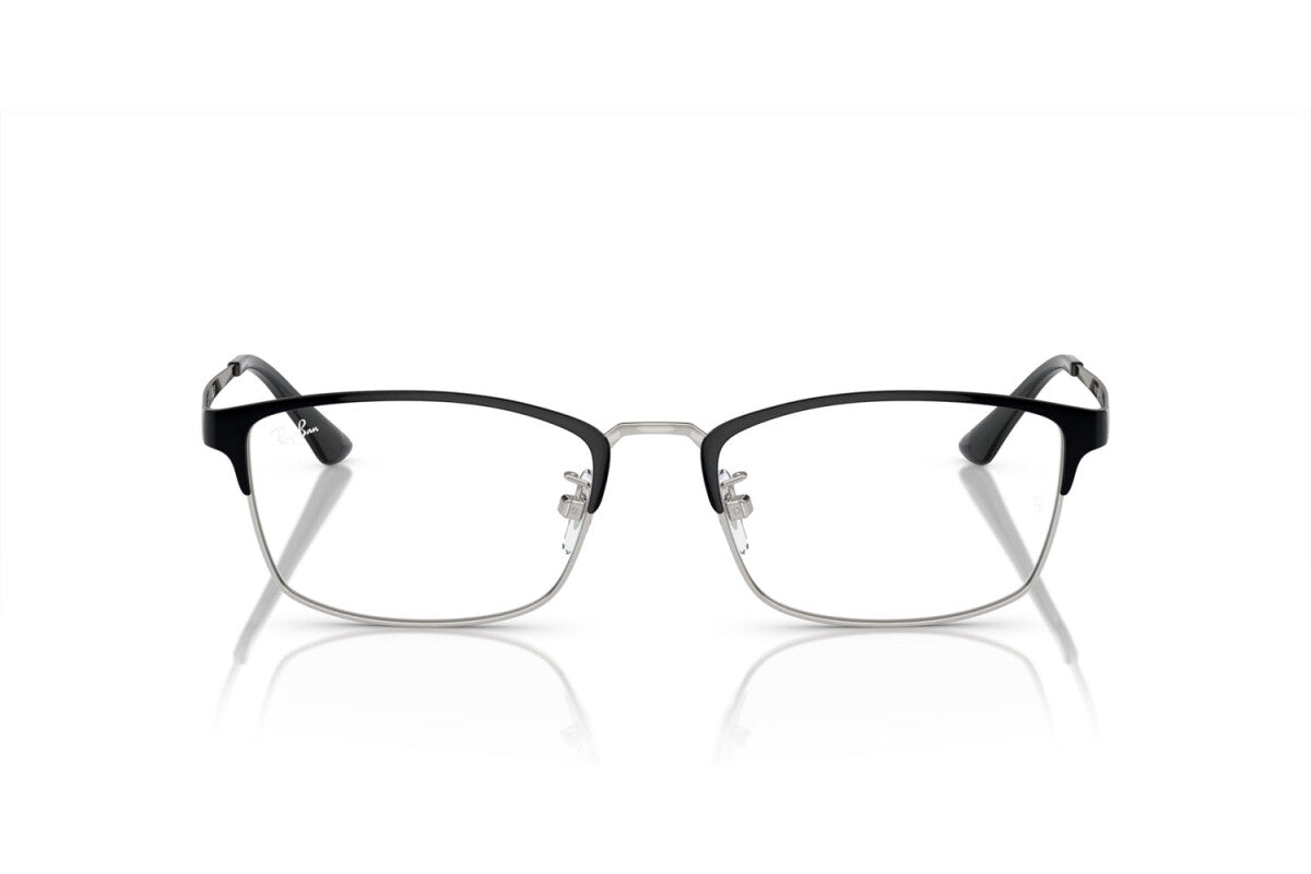 OCCHIALE DA VISTA UNISEX RAY-BAN RX 8772D - 1235 NERO SU ARGENTO - TAGLIA 56