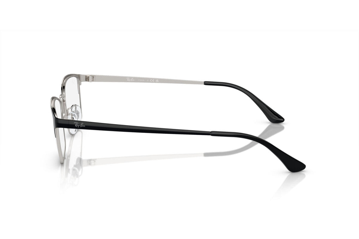 OCCHIALE DA VISTA UNISEX RAY-BAN RX 8772D - 1235 NERO SU ARGENTO - TAGLIA 56