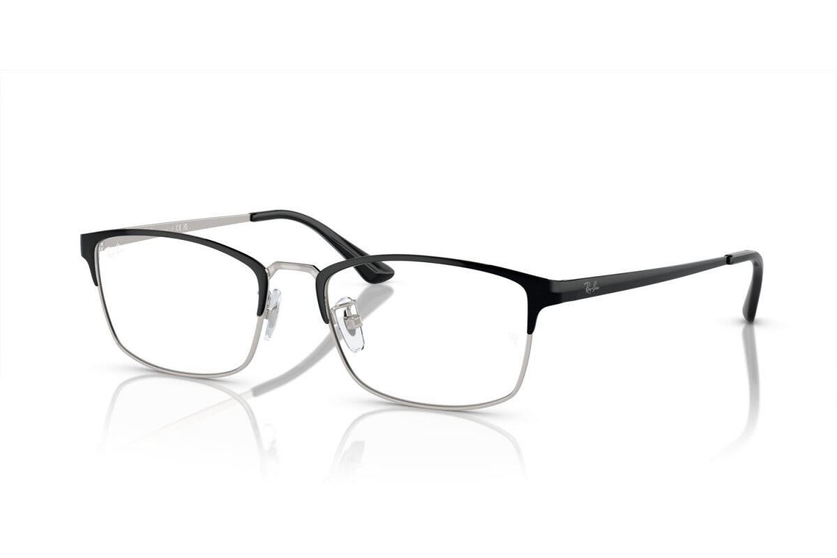 OCCHIALE DA VISTA UNISEX RAY-BAN RX 8772D - 1235 NERO SU ARGENTO - TAGLIA 56