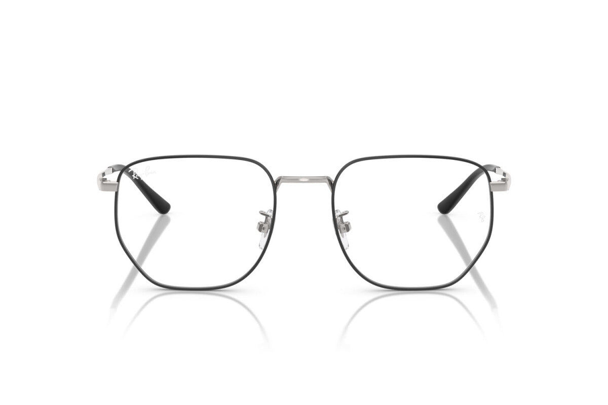 OCCHIALE DA VISTA UNISEX RAY-BAN RX 8776D - 1249 NERO SU ARGENTO - TAGLIA 53