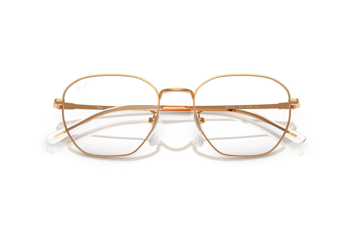 OCCHIALE DA VISTA UNISEX RAY-BAN RX 8777D - 1248 ORO ROSA - TAGLIA 53