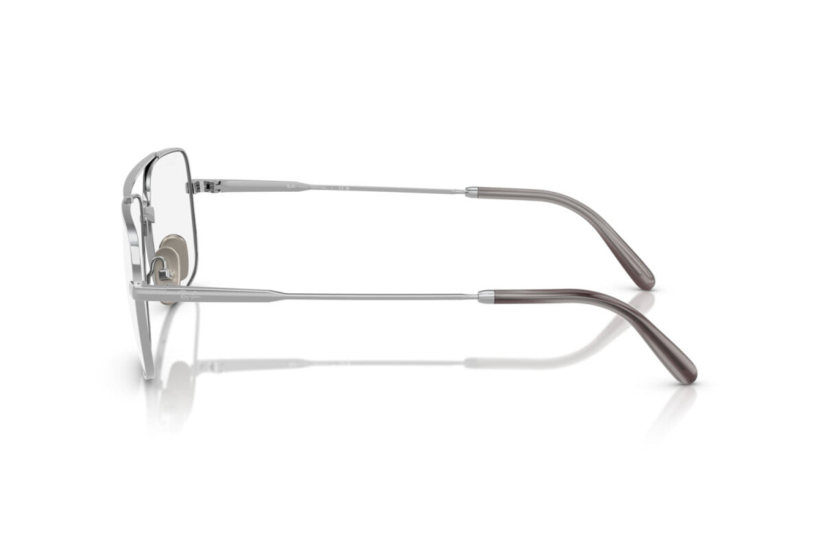 OCCHIALE DA VISTA UNISEX RAY-BAN RX 8797 WILLIAM TITANIUM 1002 ARGENTO - TAGLIA 56