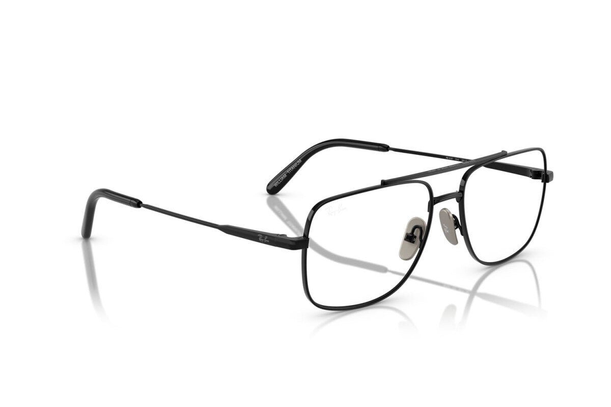 OCCHIALE DA VISTA UNISEX RAY-BAN RX 8797 WILLIAM TITANIUM 1244 NERO - TAGLIA 56