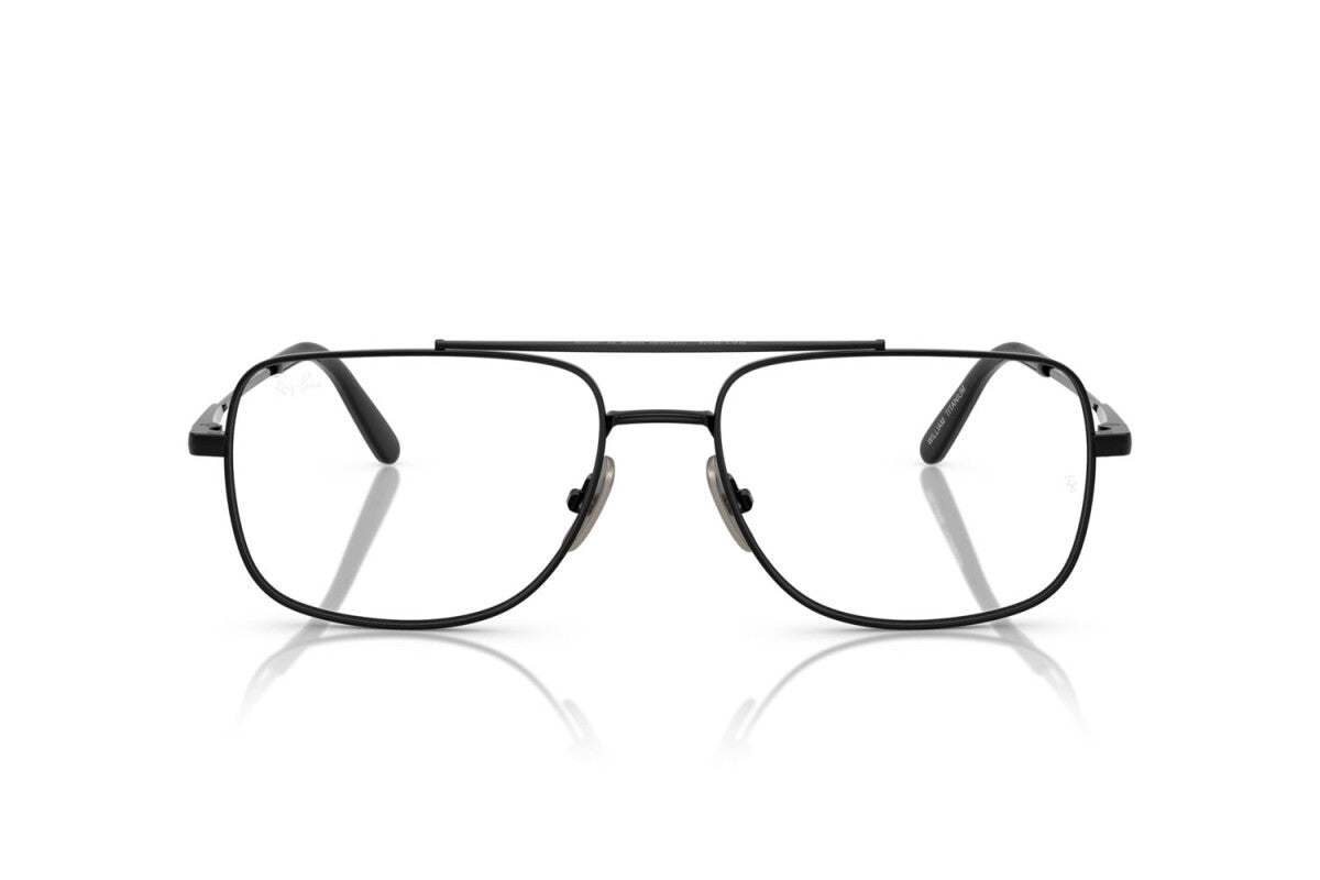 OCCHIALE DA VISTA UNISEX RAY-BAN RX 8797 WILLIAM TITANIUM 1244 NERO - TAGLIA 56