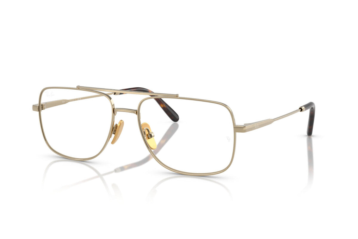 OCCHIALE DA VISTA UNISEX RAY-BAN RX 8797 WILLIAM TITANIUM 1246 ARISTA ORO - TAGLIA 56
