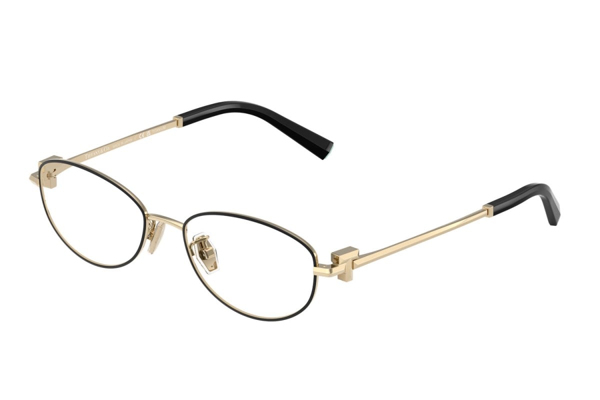 OCCHIALE DA VISTA DONNA | TIFFANY TF 1162TD - 6164 NERO SU ORO PALLIDO - CALIBRO 52