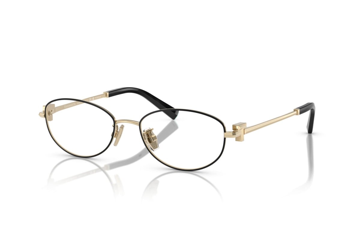 OCCHIALE DA VISTA DONNA | TIFFANY TF 1162TD - 6164 NERO SU ORO PALLIDO - CALIBRO 52