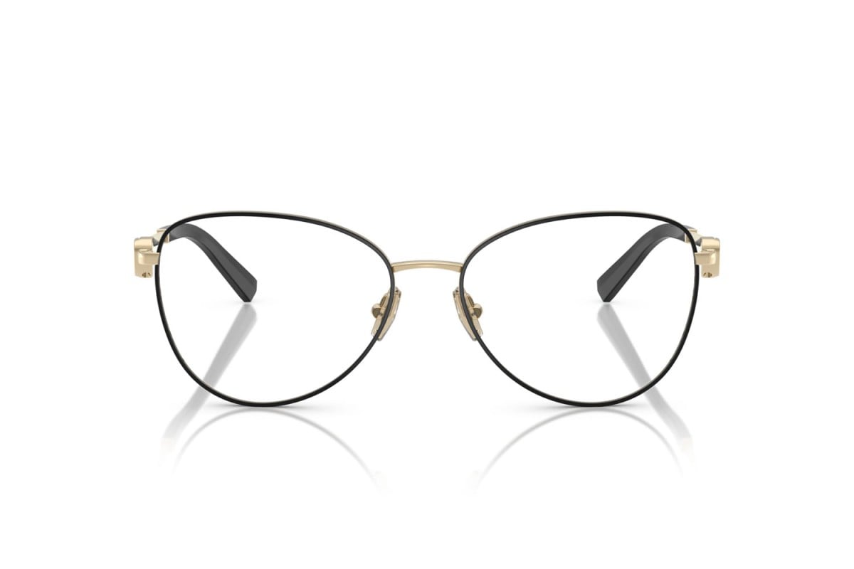 OCCHIALE DA VISTA DONNA | TIFFANY TF 1163B - 6164 NERO SU ORO PALLIDO - CALIBRO 54