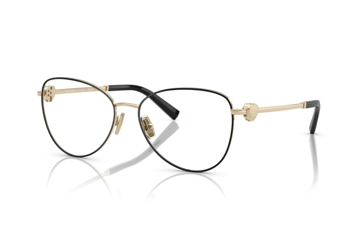 OCCHIALE DA VISTA DONNA | TIFFANY TF 1163B - 6164 NERO SU ORO PALLIDO - CALIBRO 54